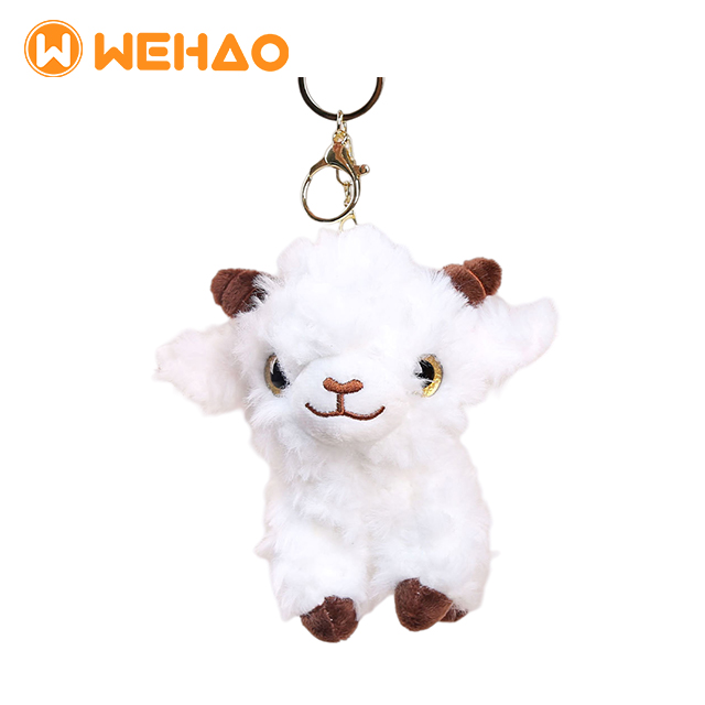 WehaoPlush Realistic Lamb Mini Plush Keychain