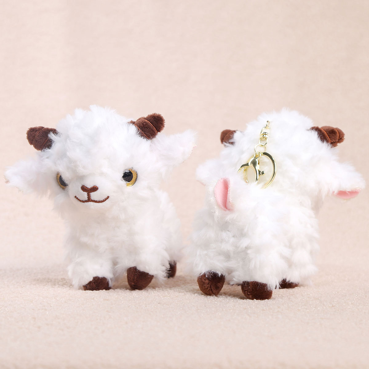 WehaoPlush Realistic Lamb Mini Plush Keychain - Image 4