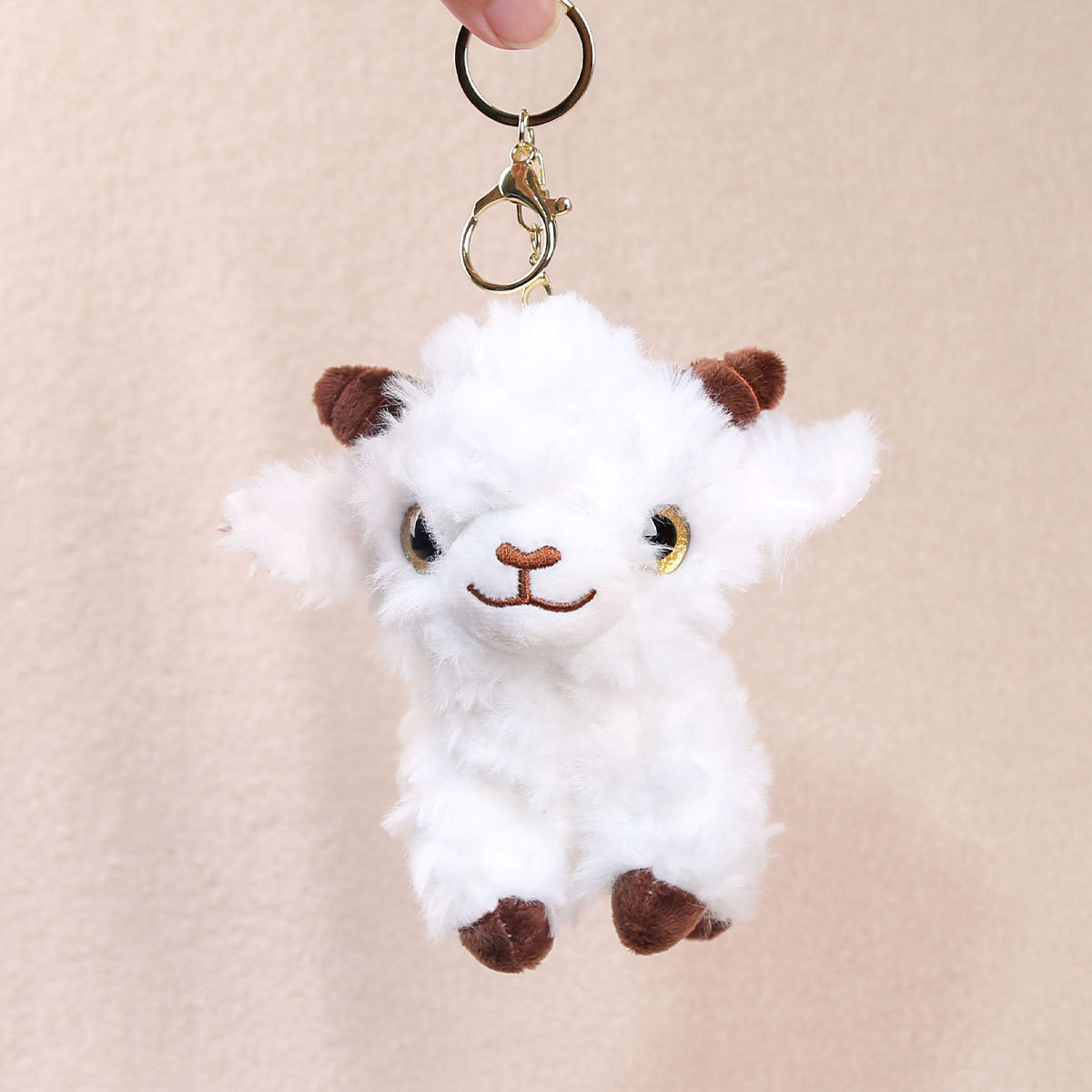 WehaoPlush Realistic Lamb Mini Plush Keychain - Image 5