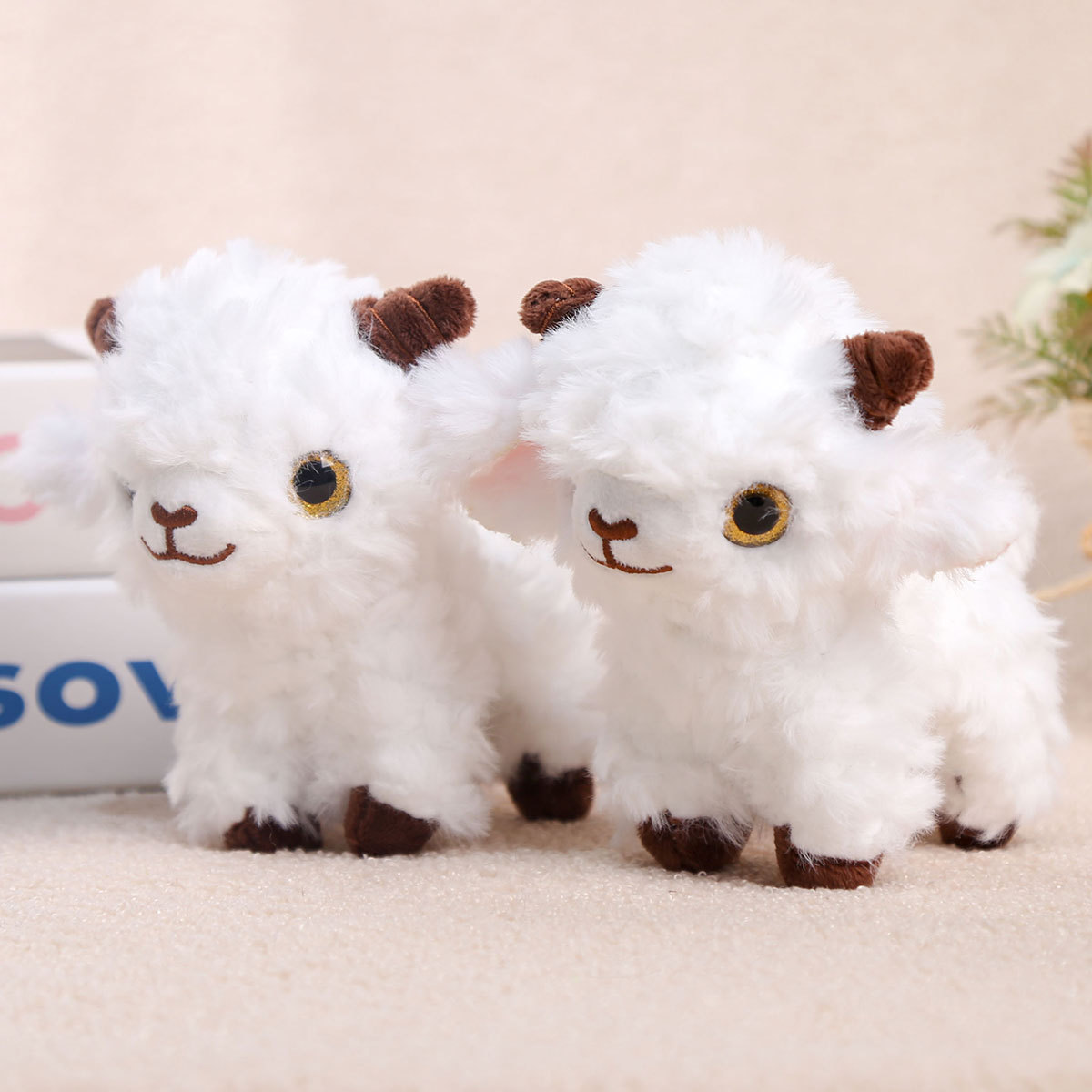 WehaoPlush Realistic Lamb Mini Plush Keychain - Image 3
