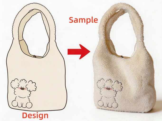 Custom plush backpack for adults