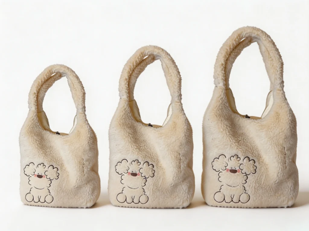 custom plush backpack sizes
