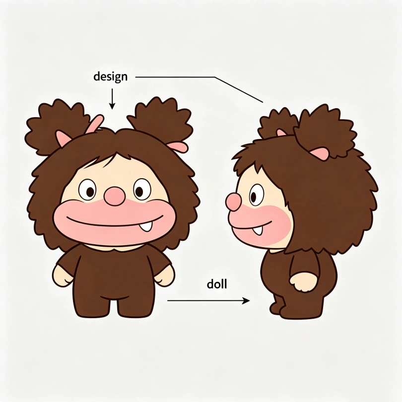 Character plush toy Design